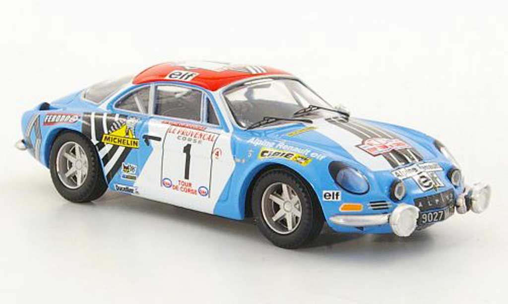 Alpine A110 1/43 Trofeu 1800S No.1 J.P.Nicolas / M.Vial Tour de Corse 1973 modellino in miniatura