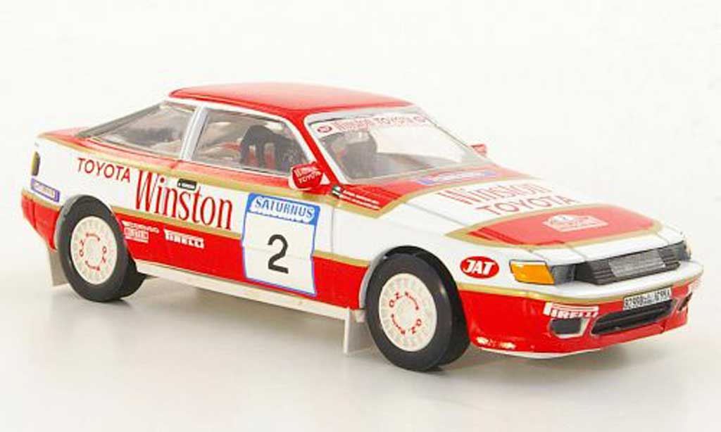Toyota Celica GT4 1/43 Trofeu GT4 No.2 R.Morgan / M.bin Sulayem Rally Saturnus 1991 modellino in miniatura