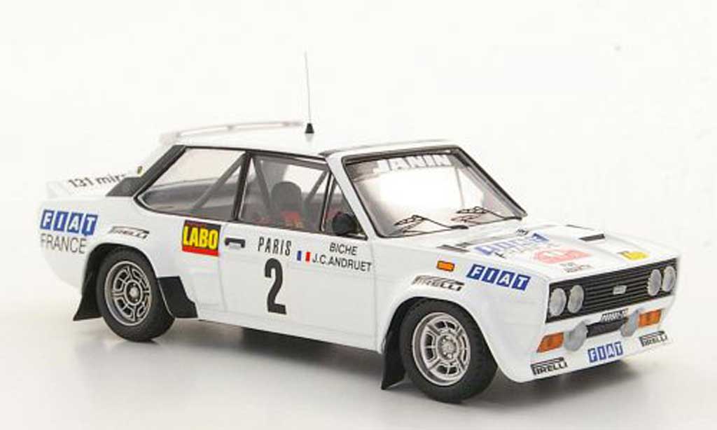 Fiat 131 Abarth 1/43 Trofeu Abarth No.2 J.C.Andruet / Biche Rally Monte Carlo 1978 modellino in miniatura