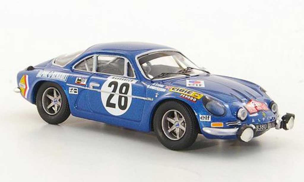 Alpine A110 1/43 Trofeu 1600S No.20 O.Andersson / D.Stone Rally Monte Carlo 1971 modellino in miniatura