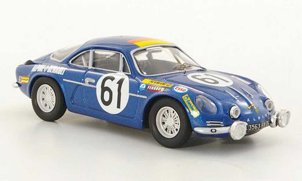 Alpine A110 1/43 Trofeu 1300 No.61 Nusbaumer / Bourdon 24h Le Mans 1968 modellino in miniatura