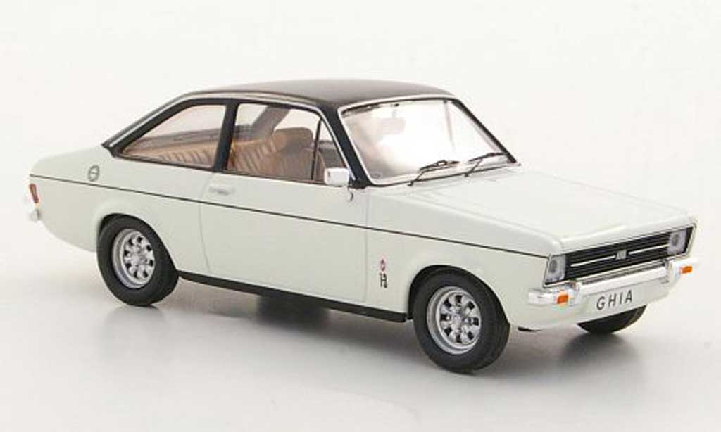 Ford Escort MK2 1/43 Trofeu MK2 1300 Ghia bianco/nero RHD modellino in miniatura