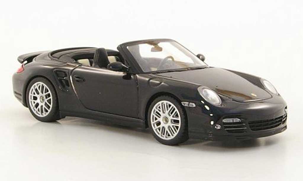 Porsche 997 Turbo 1/43 Minichamps Turbo cabriolet S nero 2010 modellino in miniatura