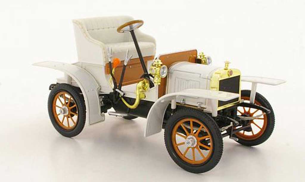 Laurin Klement Voiturette 1/18 Abrex Laurin-Klement grigio-bianco 1905 modellino in miniatura