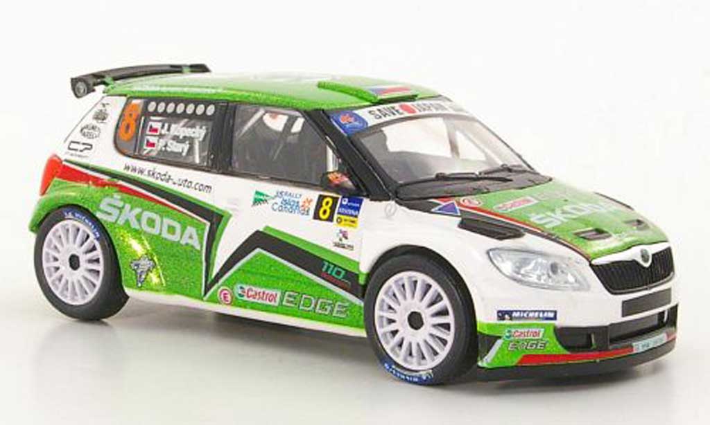 Skoda Fabia S2000 1/43 Abrex S2000 (FL 2010) No.8 J.Kopecky / P.Stary Rally Islas Canaria 2011 modellino in miniatura