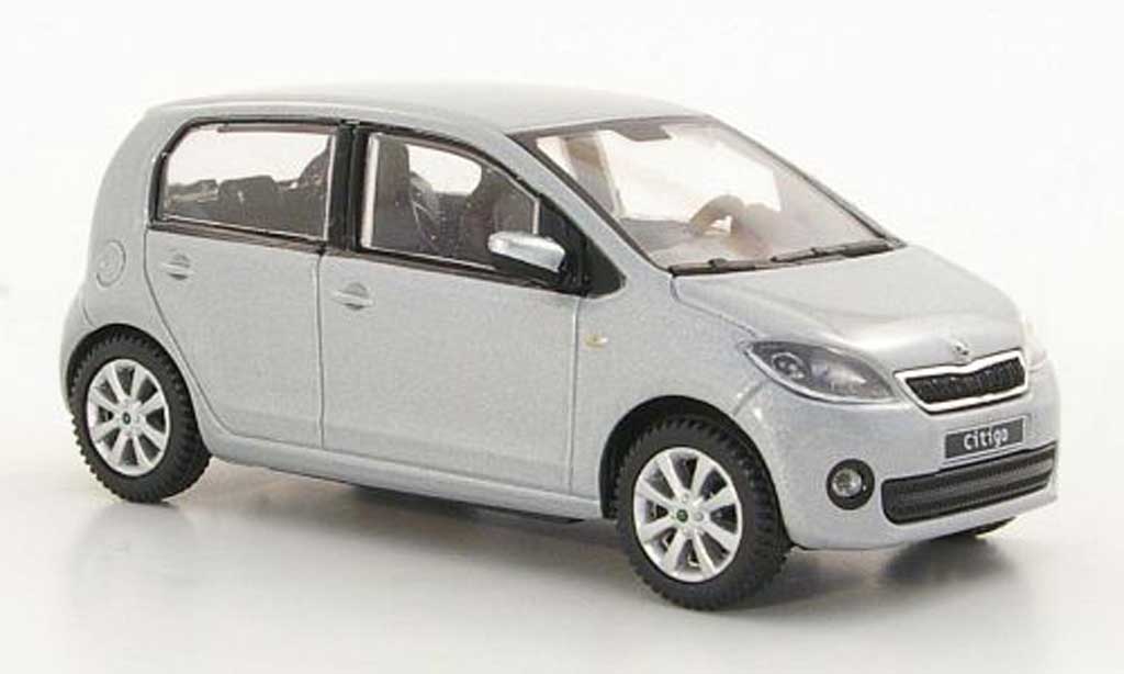 Skoda Citigo 1/43 Abrex grigio 5-portes 2012 modellino in miniatura