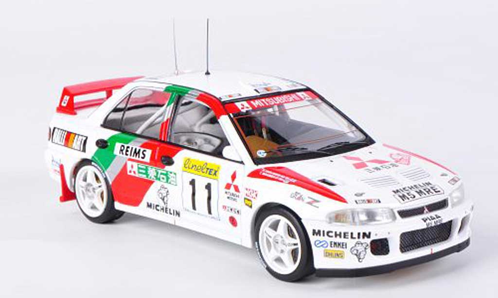 Mitsubishi Lancer Evolution II 1/43 HPI Evolution II No.11 T.Makinen / S.Harjanne Rally Monte Carlo 1995 modellino in miniatura