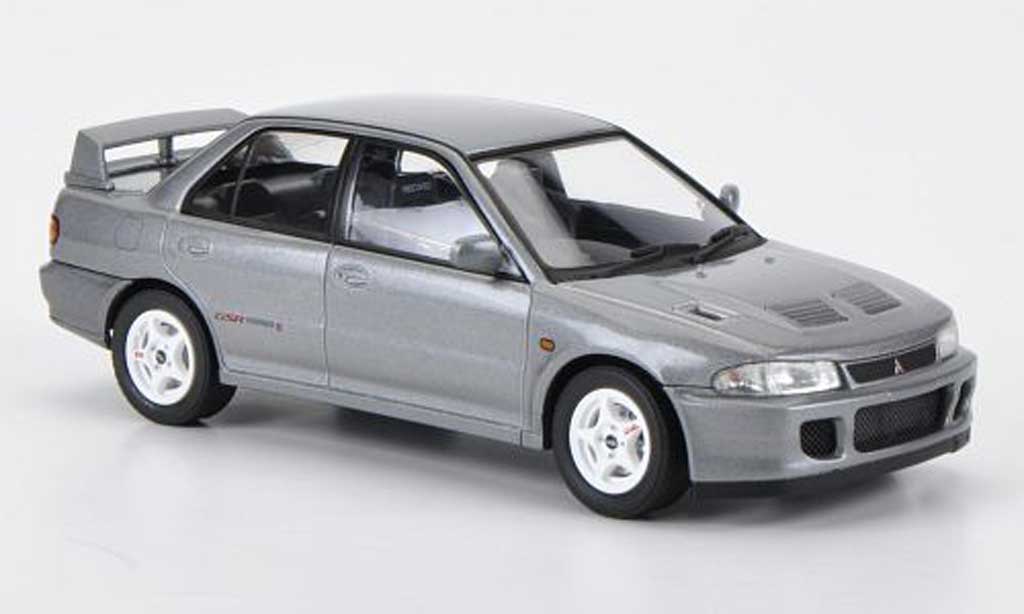 Mitsubishi Lancer Evolution II 1/43 HPI Evolution II GSR grigio RHD 1994 modellino in miniatura