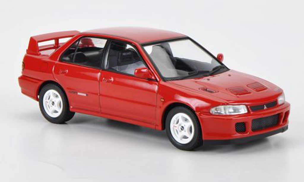 Mitsubishi Lancer Evolution II 1/43 HPI Evolution II GSR rosso RHD 1994 modellino in miniatura