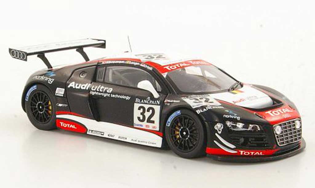 Audi R8 LMS 1/43 Spark LMS No.32 Belgian Club Albuquerque / Longin / Ortelli 24h Spa 2011 modellino in miniatura