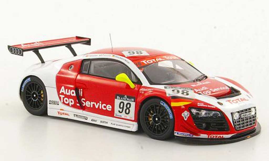 Audi R8 LMS 1/43 Spark LMS No.98 Top Service Fassler / Piccini / Rockenfeller 24h Spa 2011 modellino in miniatura