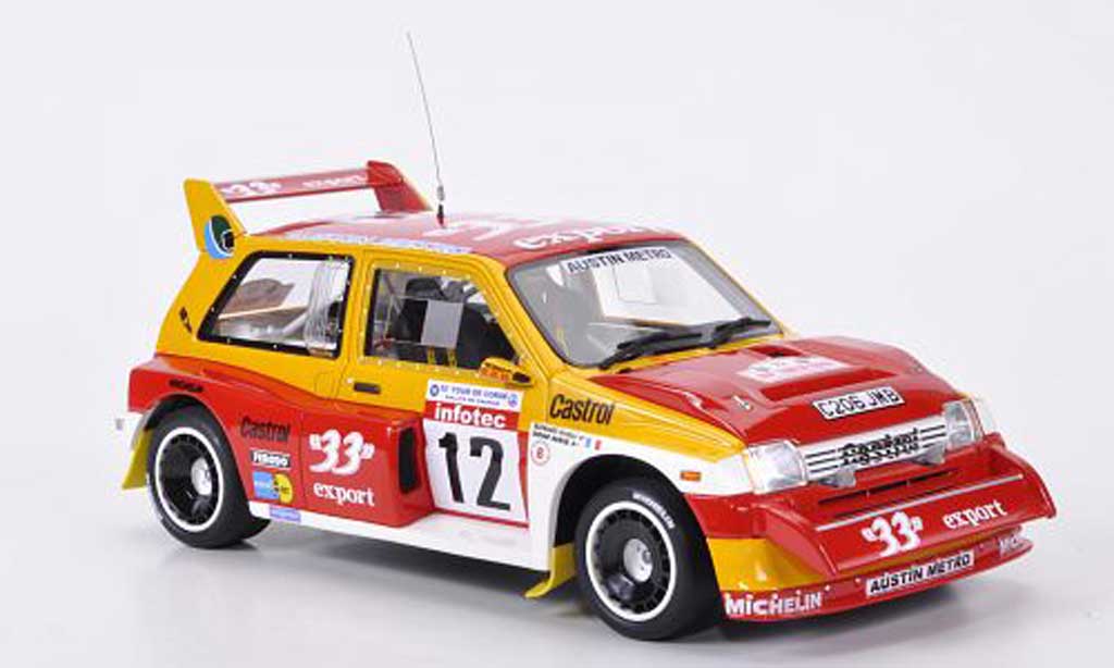 MG Metro 1/18 Ottomobile 6R4 No.12 33 export D.Auriol/B.Occelli Rallye Frankreich 1986 modellino in miniatura