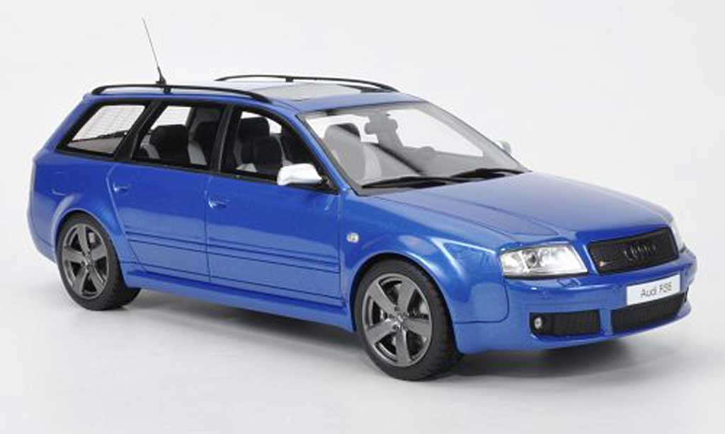 Audi RS6 1/18 Ottomobile Plus Avant blu modellino in miniatura