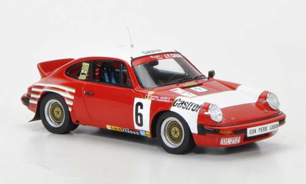 Porsche 930 1/43 Spark SC No.6 Bastos Racing Team J.P.Gaban P.Snijers / D.Colebunders Rally-Circuit des Ardennes 1983 modellino in miniatura