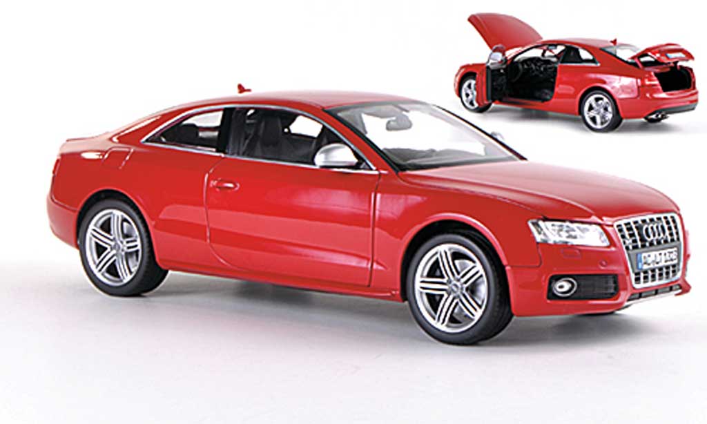 Audi S5 1/18 Norev Coupe rosso 2009 modellino in miniatura