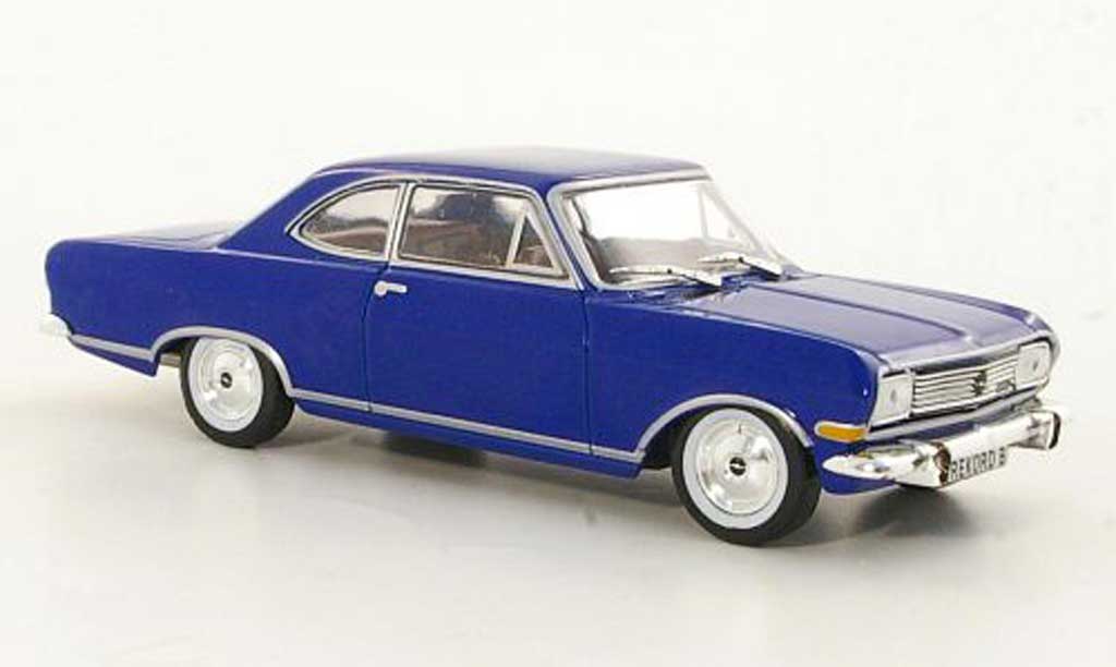 Opel Rekord 1/43 Hachette B Coupe blu (ohne Magazin) 1965 modellino in miniatura
