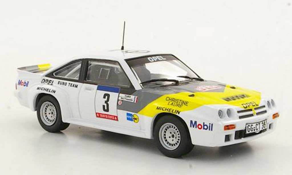 Opel Manta B 1/43 Hachette B 400 No.3 Rally Korsik(ohne Magazin) modellino in miniatura