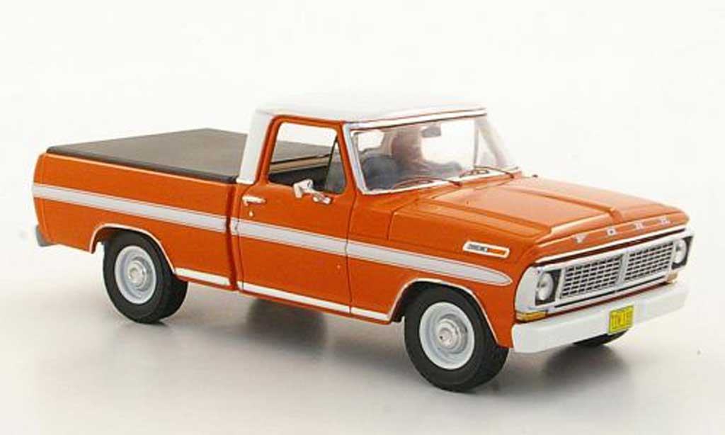Ford F-100 1/43 Premium X F 100 orange/bianco avec Laderaumabdeckung 1978 modellino in miniatura