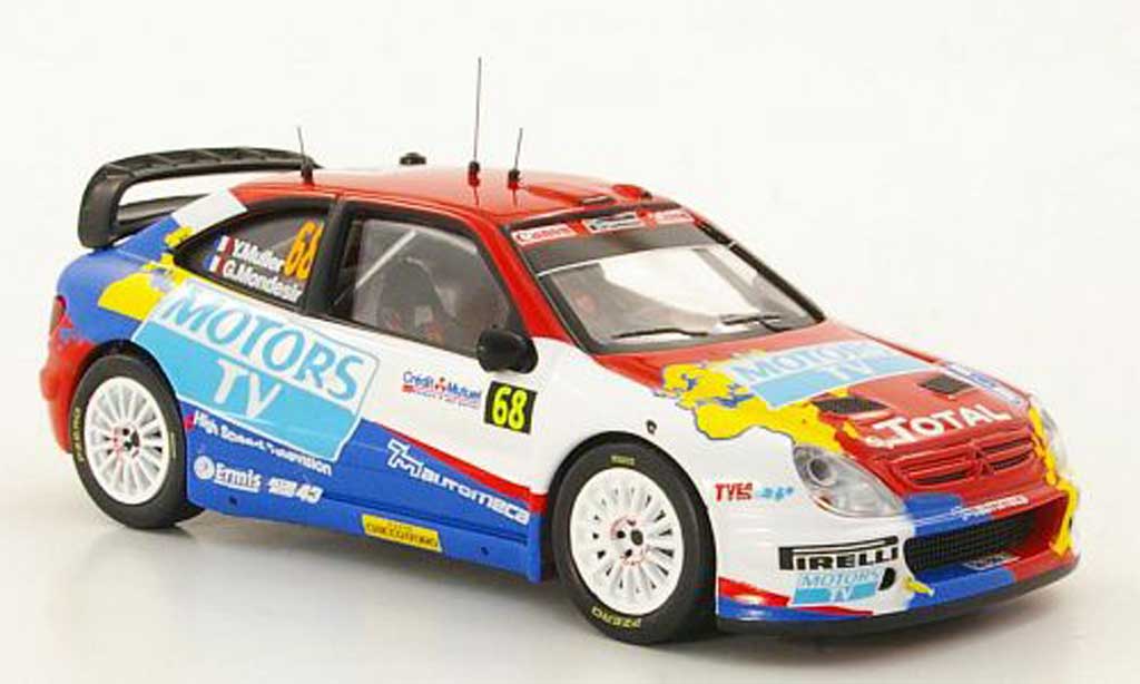 Citroen Xsara WRC 2010 1/43 IXO WRC 2010 No.68 Y.Muller / G.Mondesir Rally Frankreich modellino in miniatura