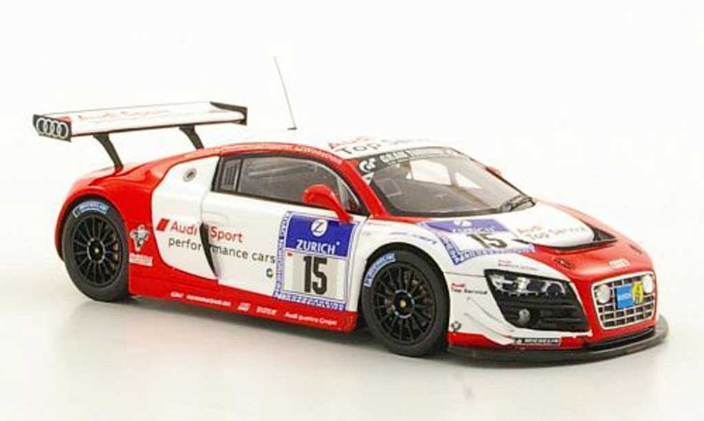 Audi R8 LMS 1/43 Spark LMS No.15 Sport Haase / Hennerici / Stippler / Winkelhock ADAC 24h Nurburgring 2011 modellino in miniatura