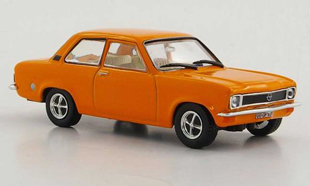 Opel Ascona A 1/43 Hachette A orange 2-portes (ohne Magazin) 1970 modellino in miniatura