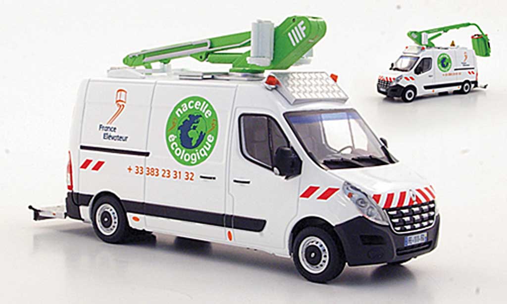 Renault Master 1/43 Eligor France Elevateur avec Hubarbeitsbuhne modellino in miniatura