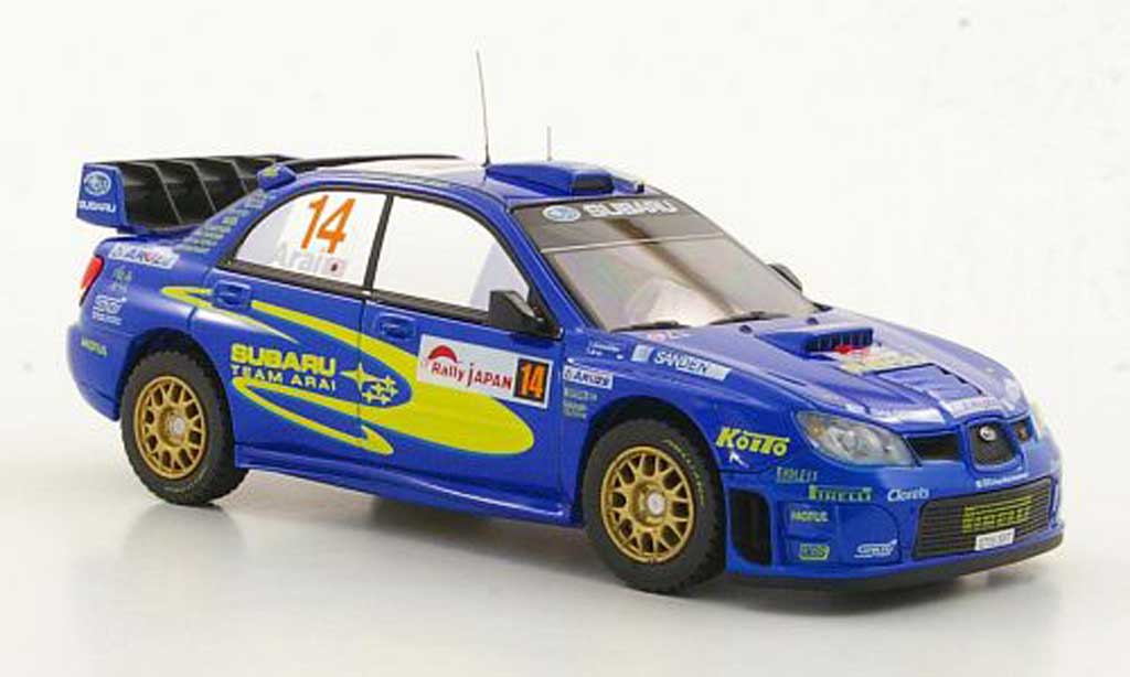 Subaru Impreza WRC 1/43 HPI WRC No.14 Team Arai T.Arai / T.Sircombe Rally Japan 2006 modellino in miniatura