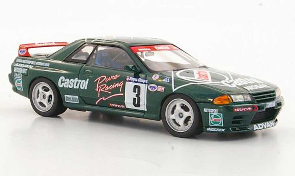 Nissan Skyline R32 1/43 HPI R32 GT-R No.3 Castrol H.Fukuyama / A.Iida N1 1992 modellino in miniatura