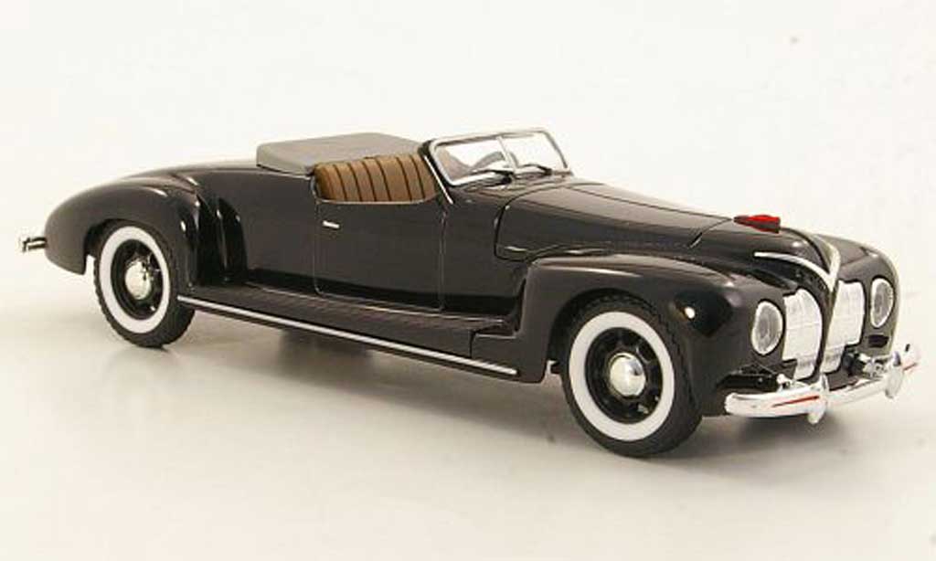 Zis 101 1/43 Nash Avtoprom A Sport nero geoffnetes Verdeck modellino in miniatura