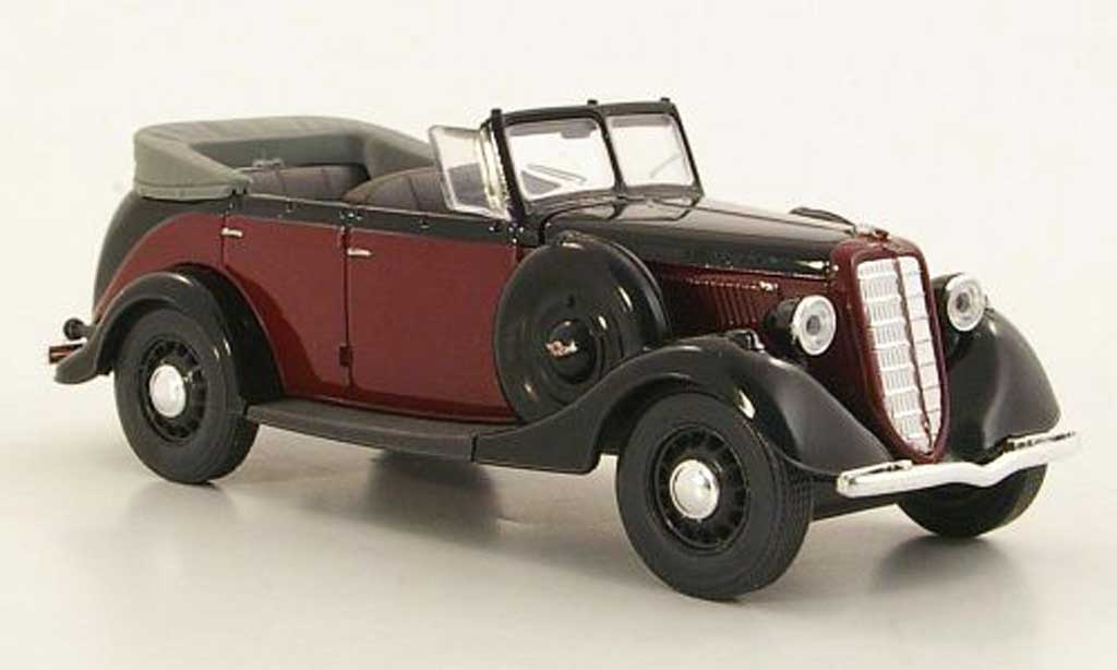 Gaz M1 Phaeton 1/43 Nash Avtoprom Phaeton rosso/nero geoffnetes Verdeck modellino in miniatura