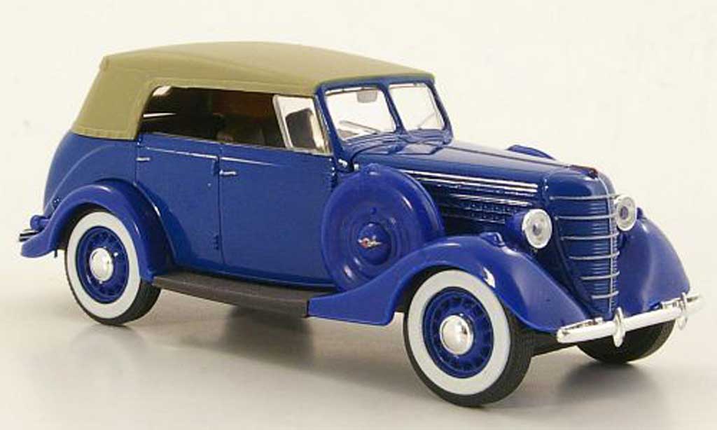 Gaz 11-40 1/43 Nash Avtoprom blu geschlossenes Verdeck modellino in miniatura