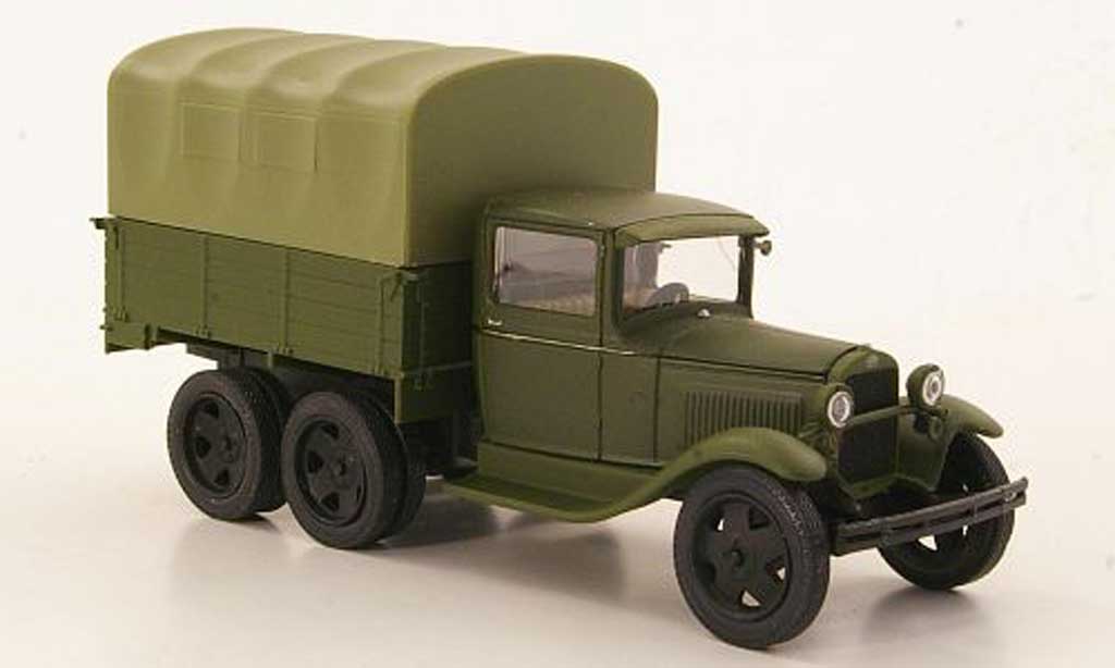 Gaz AAA 1/43 Nash Avtoprom mattgrun avec gruner Plane modellino in miniatura