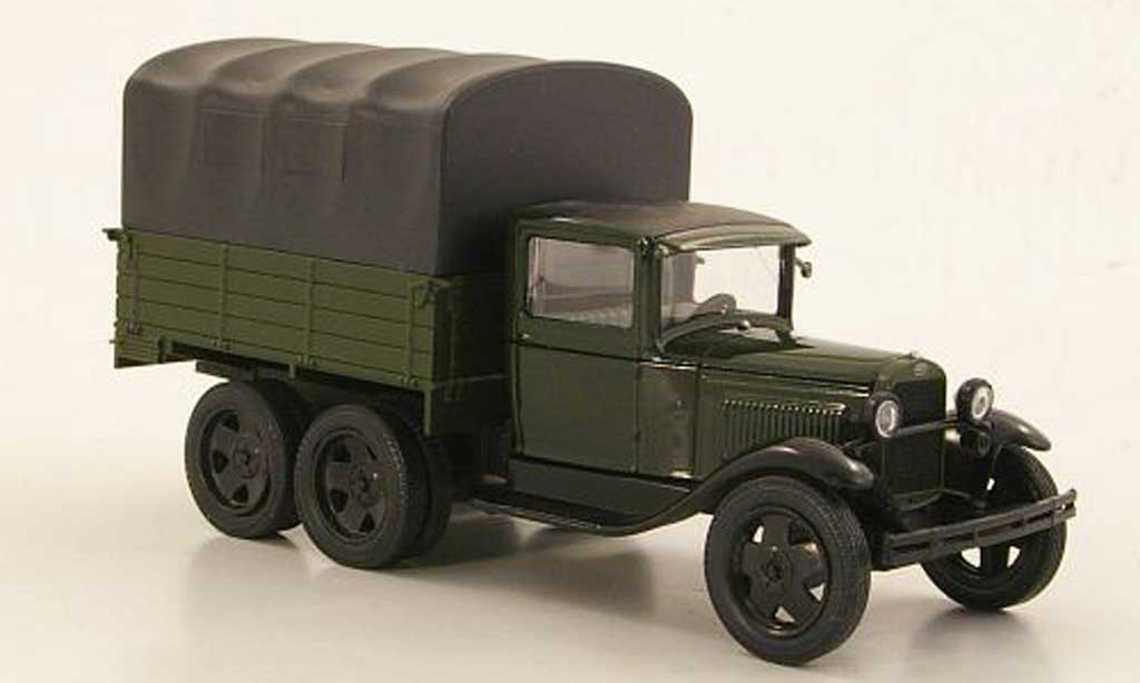 Gaz AAA 1/43 Nash Avtoprom grun/nero avec neroer Plane modellino in miniatura