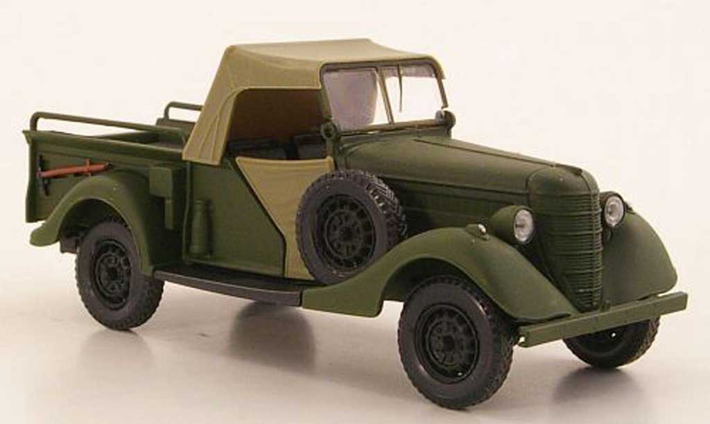 Gaz 61-417 1/43 Nash Avtoprom mattgrun geschlossenes Verdeck modellino in miniatura