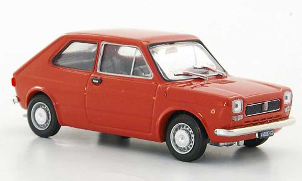 Fiat 127 1/43 Brumm marronee rosso 1971 modellino in miniatura