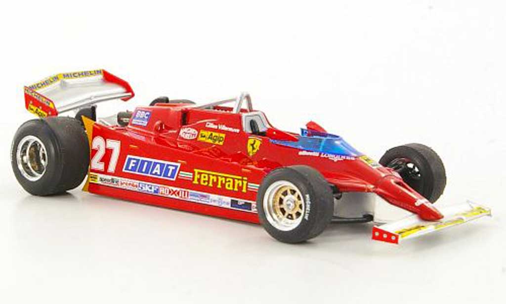 Ferrari 126 1981 1/43 Brumm 1981 CK Comprex No.27 G.Villeneuve GP USA West Trainingsfahrzeug modellino in miniatura