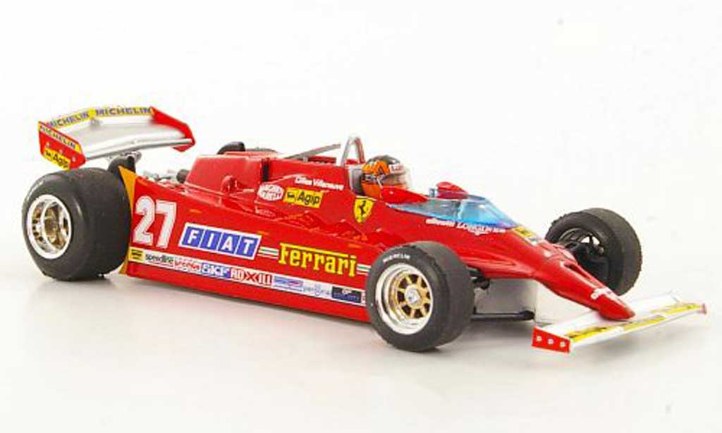 Ferrari 126 1981 1/43 Brumm 1981 CK Turbo No.27 G.Villeneuve GP USA West modellino in miniatura