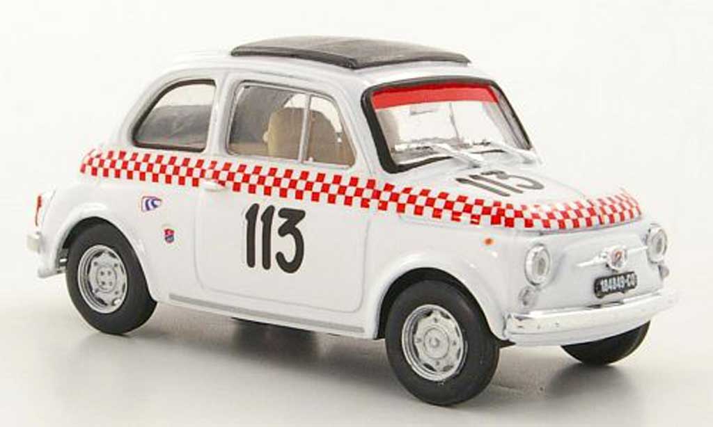 Fiat 500 1/43 Brumm Giannini TV No.113 Scuderia deLario B.Dosi Trofeo VaCamonica 1969 modellino in miniatura