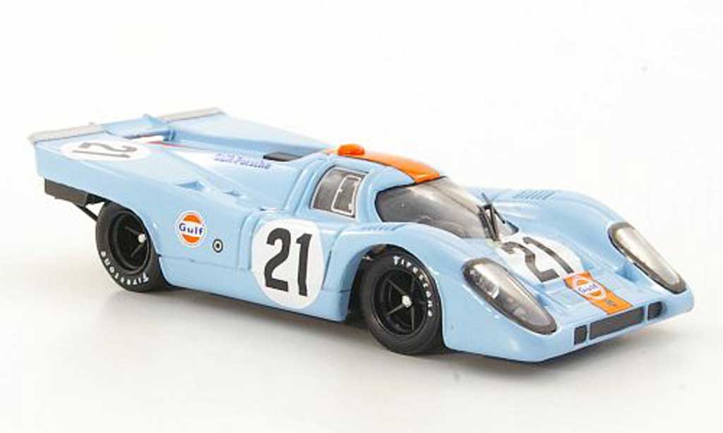 Porsche 917 1970 1/43 Brumm 1970 No.21 JWA-Gulf Racing Team Rodriguez / Kinnunen 24h Le Mans modellino in miniatura