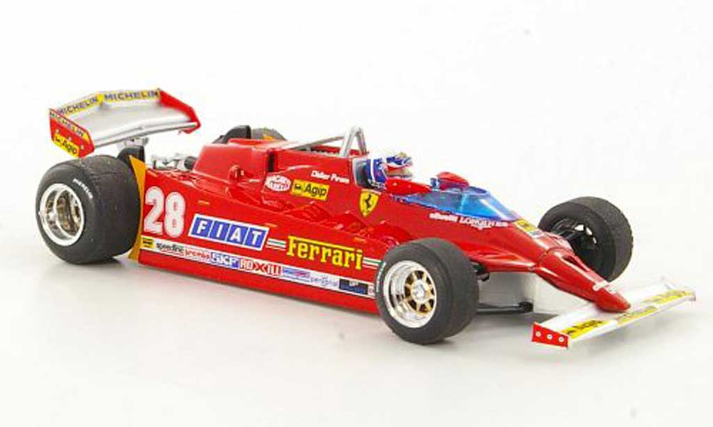 Ferrari 126 1981 1/43 Brumm 1981 CK Turbo No.28 D.Pironi GP USA West modellino in miniatura