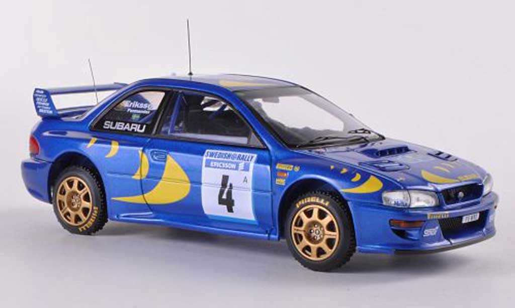Subaru Impreza WRC 1/43 HPI WRC 97 No.4 K.Eriksson / S.Parmander Rally Schweden 1997 modellino in miniatura