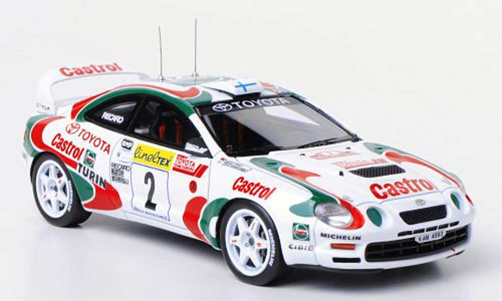 Toyota Celica GT Four 1/43 HPI 1995 GT Four No.2 Team Europe / Castrol J.Kankkunen / N.Grist Rally Monte Carlo modellino in miniatura