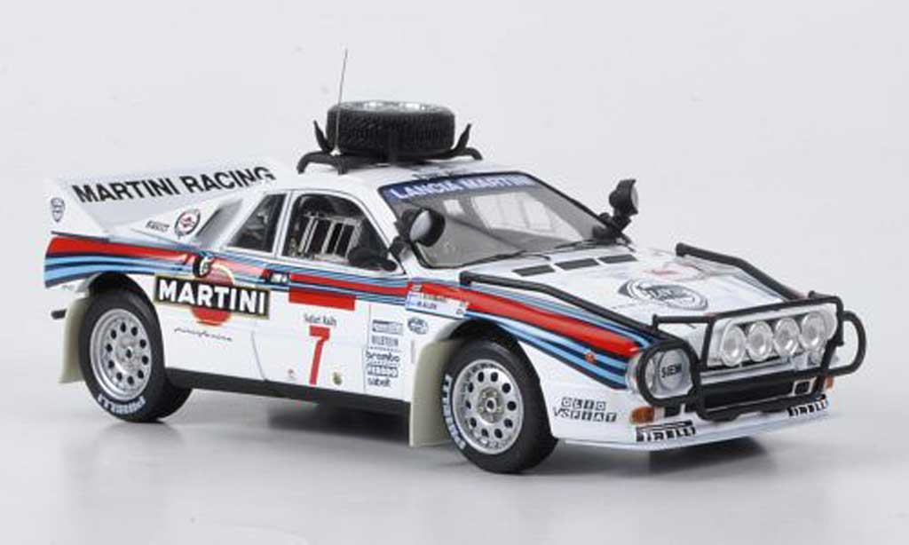 Lancia 037 1/43 HPI Rally No.7 Martini Alen/Kivimaki Safari Rally 1984 modellino in miniatura