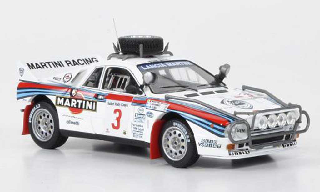 Lancia 037 1/43 HPI Rally No.3 Martini Alen/Kivimaki Safari Rally 1986 modellino in miniatura