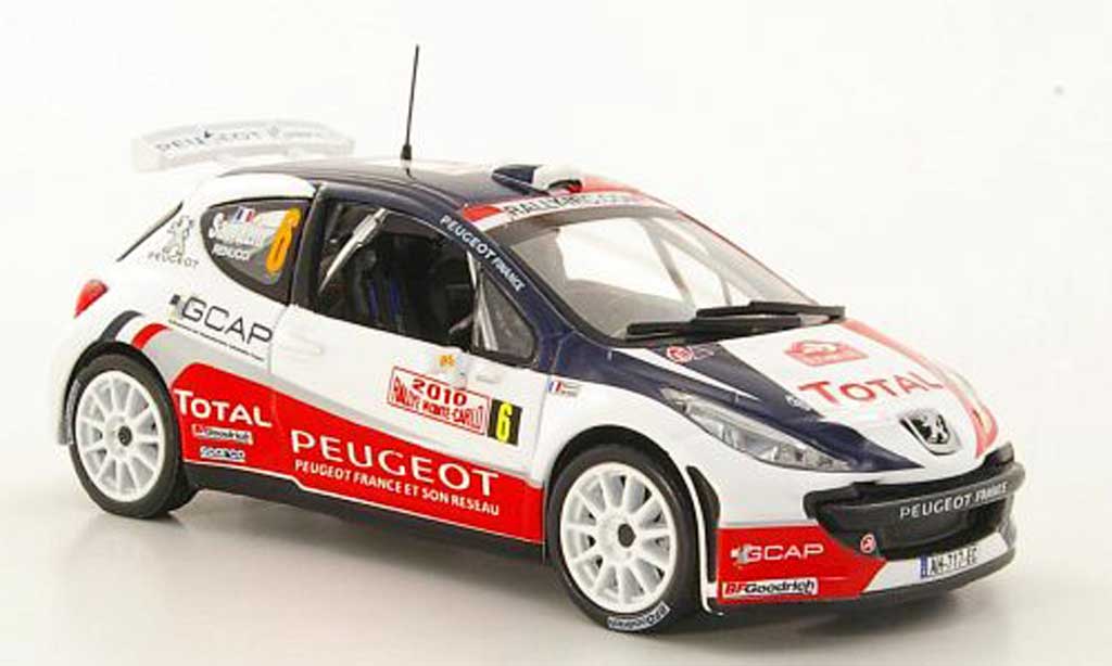 Peugeot 207 S2000 1/43 Hachette S2000 No.6 Total S.Sarrazin / J.-J.Renucci Rally Monte Carlo 2010 modellino in miniatura
