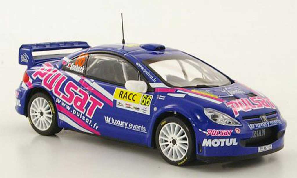 Peugeot 307 WRC 1/43 Hachette WRC No.66 Pulsat D.Snobeck / G.Mondesir Rally Catalunya 2009 modellino in miniatura
