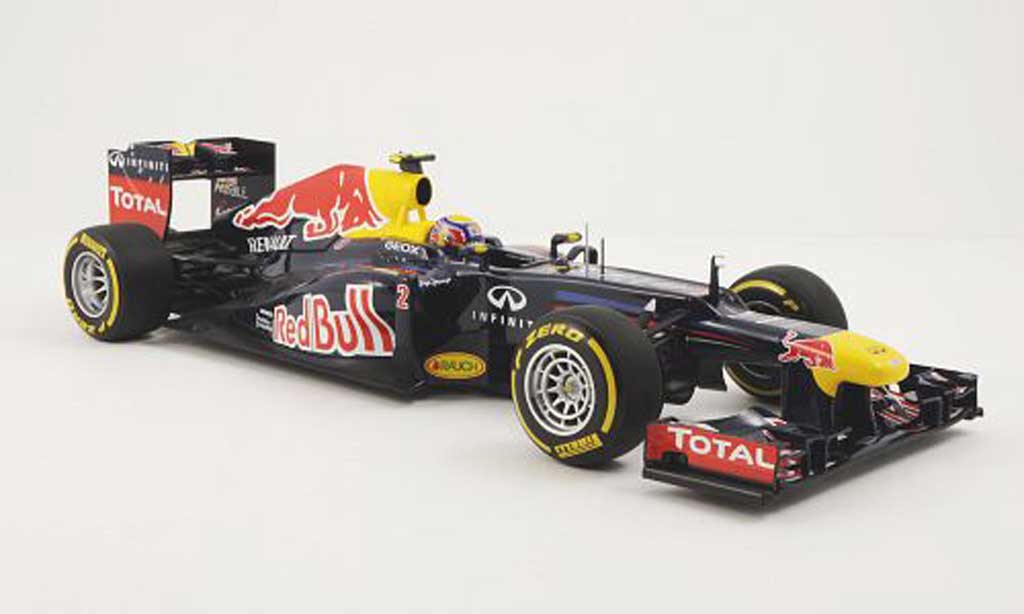 Red Bull F1 2012 1/18 Minichamps 2012 Renault RB8 No.2 M.Webber Saison modellino in miniatura
