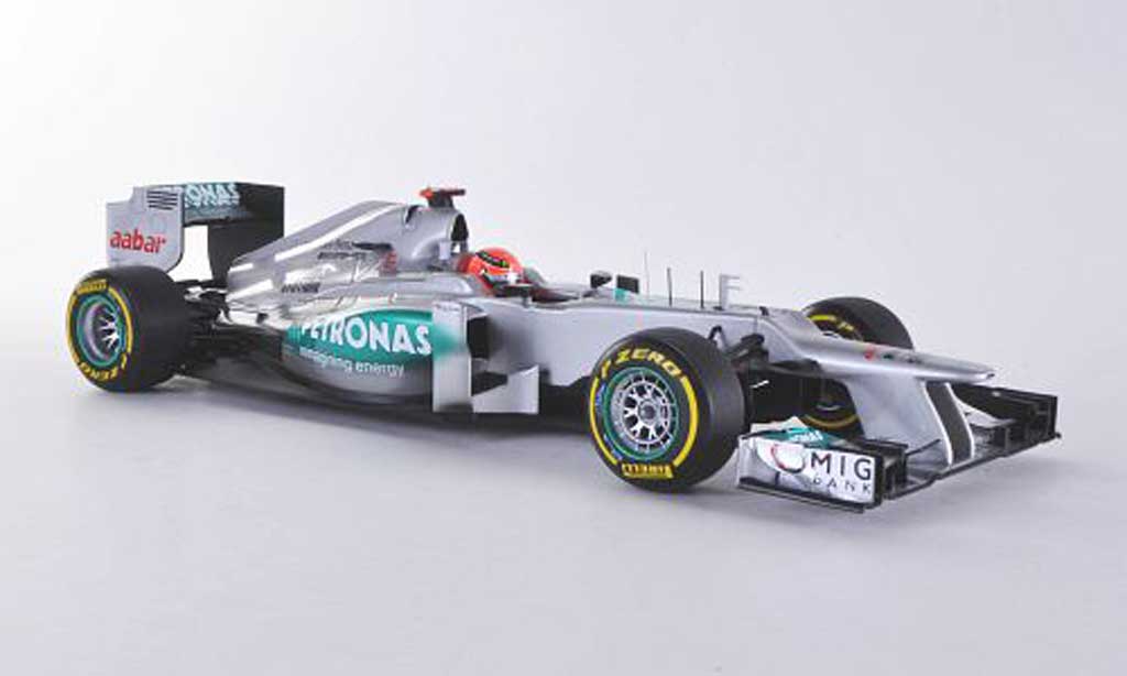 Mercedes F1 2012 1/18 Minichamps 2012 AMG W03 No.7 Petronas M.Schumacher Saison modellino in miniatura