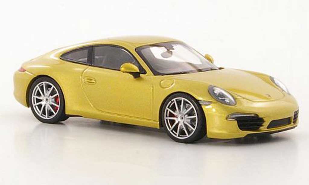 Porsche 991 S 1/43 Minichamps Carrera S gold 2011 modellino in miniatura