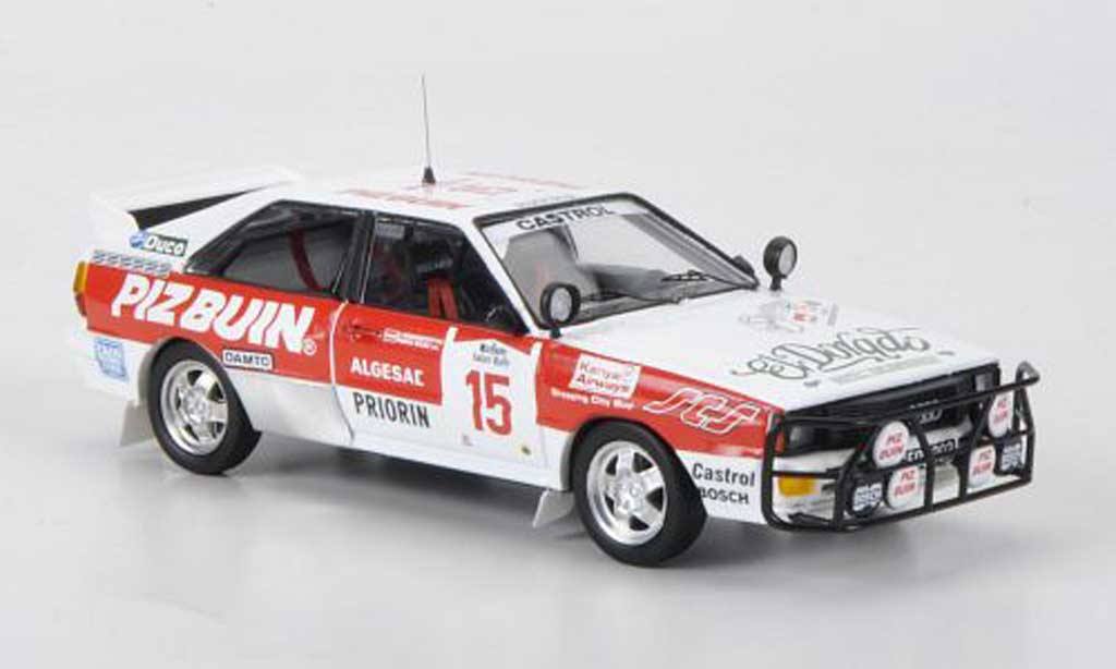Audi Quattro 1/43 Trofeu No.15 Piz Buin F.Wurz / C.Brandstetter Safari Rally 1984 modellino in miniatura